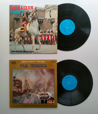 Lote 5 discos de vinilo Alcoy Moros y Cristianos
