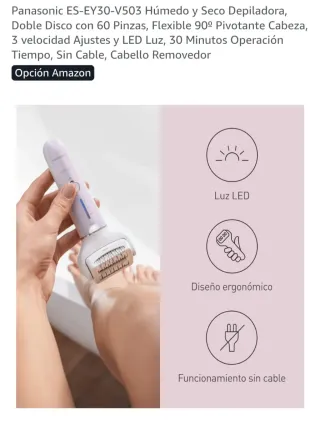 Depiladora Panasonic ES-EY30 Húmedo/Seco