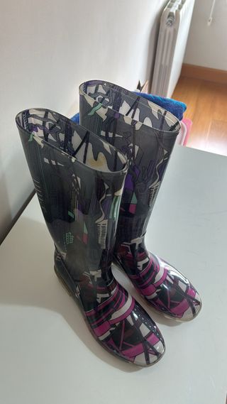 Botas de agua mujer multicolor