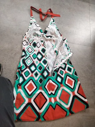 Vestido estilo años 70.