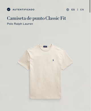 Camiseta Polo Ralph Lauren Beige Talla M
