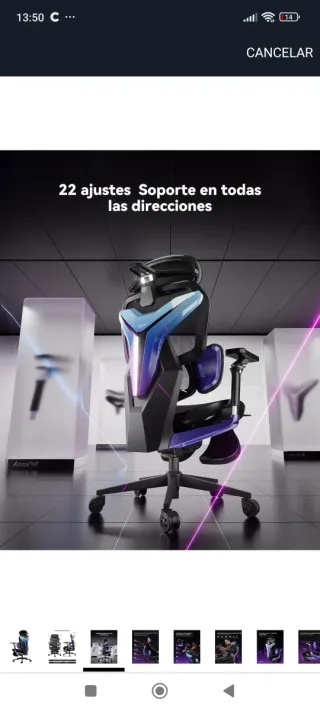 Silla Gaming AutoFull G7 laser Ergonómica NUEVA