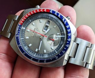 Seiko 6139-6002 Pogue silver de 1977