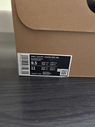 Nike Court Vision Mid Talla 43 Nuevas