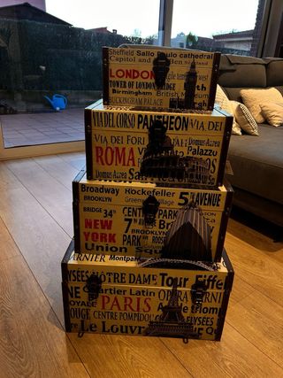 Baúl Decorativo Estilo Vintage