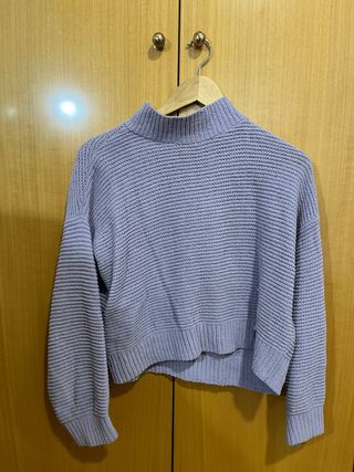 Jersey morado cuello alto