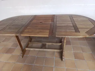 Mesa de jardín de teca