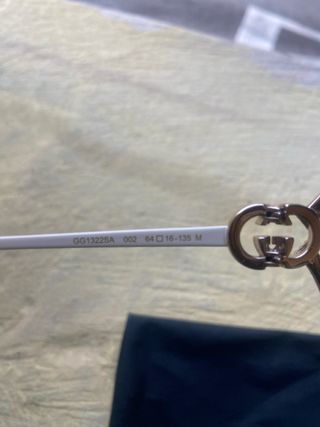 Gafas de sol Gucci Marrón y Dorado Original