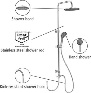 Set doccia Wenko Watersaving -40% acqua