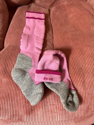 Calcetas Nieve Rosas Decathlon Talla 23-26