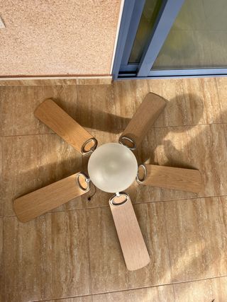 Ventilador de techo 5 aspas madera