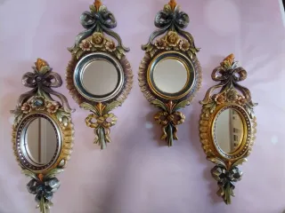 Espejos Decorativos Resina Policromada