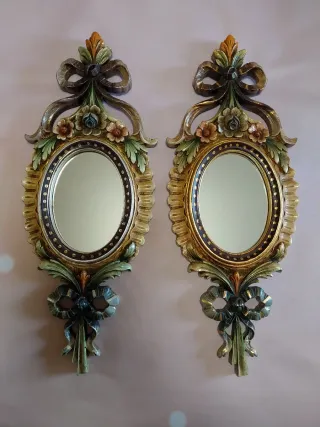 Espejos Decorativos Resina Policromada