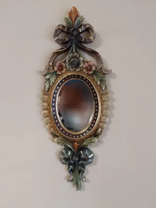 Espejos Decorativos Resina Policromada