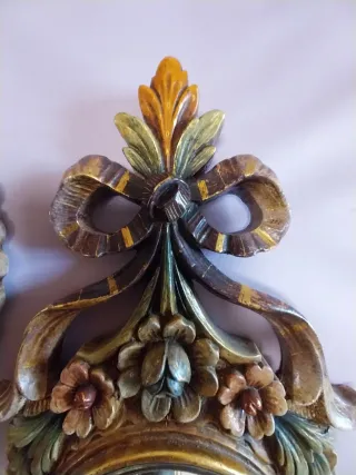 Espejos Decorativos Resina Policromada