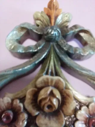 Espejos Decorativos Resina Policromada