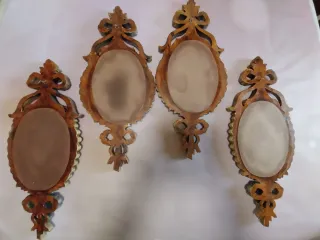 Espejos Decorativos Resina Policromada