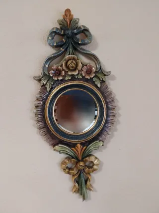 Espejos Decorativos Resina Policromada