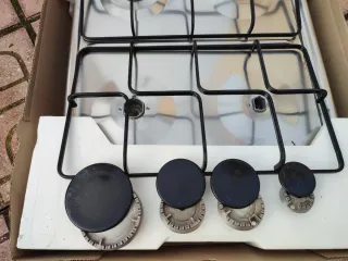Cocina gas 4 fuegos acero inoxidable