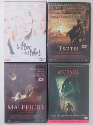 Lote 13 DVDs Películas Varias versión alquiler