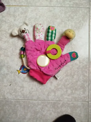 Manopla bebé juguete peluche