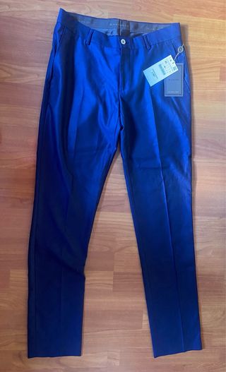 Pantalón de traje azul Zara