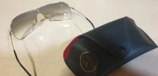 Gafas de Sol Ray-Ban Plateadas y Negras