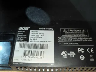 Pantalla Tablet  Acer Smart Display Negra/Gris