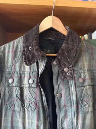 Ideal Cazadora tipo Barbour verde