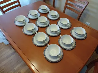 Vajilla y juego de café Valdelvira porcelana