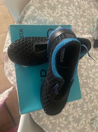 Zapatos Robusta Negros y Azules Talla 42