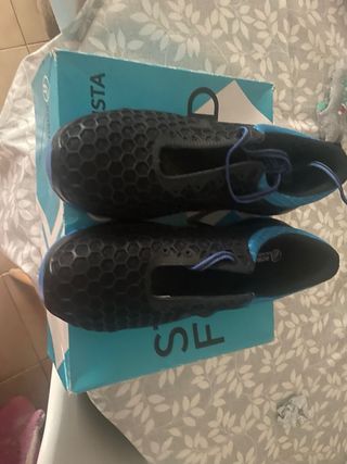 Zapatos Robusta Negros y Azules Talla 42