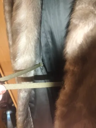 Abrigo visón sintético