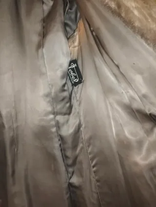 Abrigo visón sintético