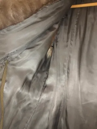 Abrigo visón sintético