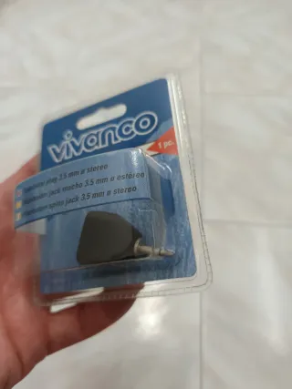 Adaptador Vivanco Jack 3,5 mm Stereo