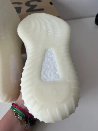 Adidas Yeezy Boost 38 Beige/Blanco Nuevas