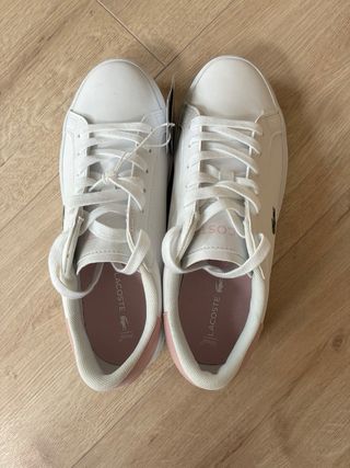 Zapatillas Lacoste Mujer Blancas y Rosas