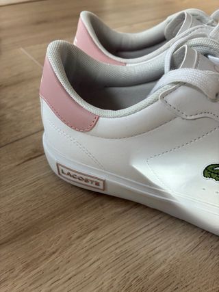 Zapatillas Lacoste Mujer Blancas y Rosas