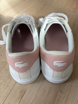 Zapatillas Lacoste Mujer Blancas y Rosas