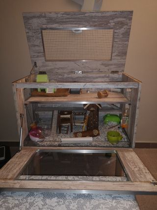 Jaula para roedores grande con accesorios