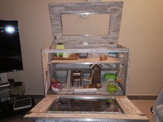 Jaula para roedores grande con accesorios