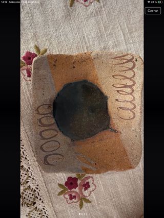 Cenicero artesanal de cerámica