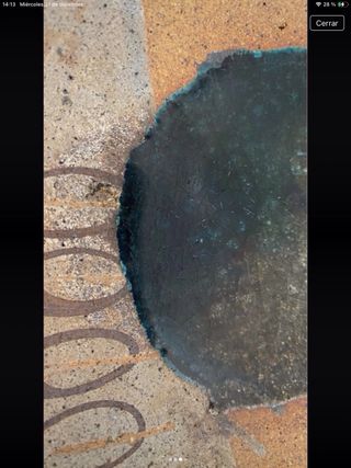 Cenicero artesanal de cerámica