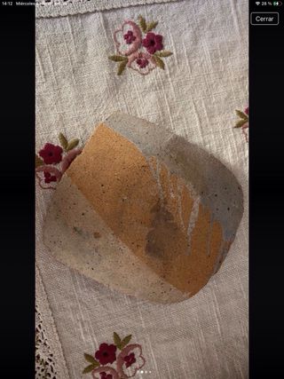 Cenicero artesanal de cerámica