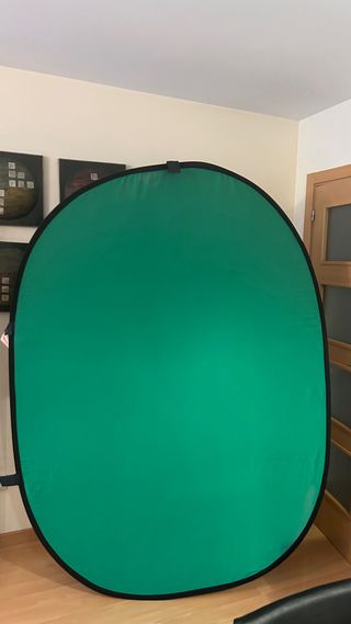 Fondo Croma Desplegable Verde y azul