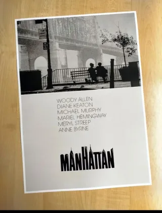 Póster de cine MANHATTAN de WOODY ALLEN