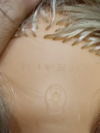 Bambola Migliorati 1984 Gomma cm. 34