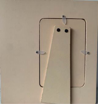 Marco de fotos infantil madera mariposa y niña