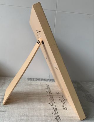 Marco de fotos infantil madera mariposa y niña